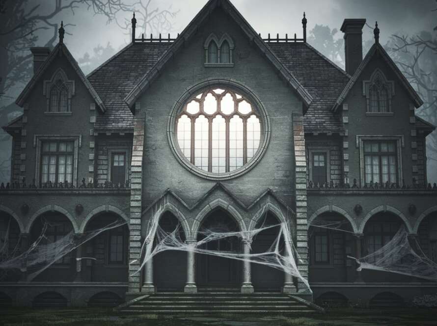 a spooky style mansion with a large roun 4 jS3BY4TPq9quVWyfDerw S90SujXZTmuVX37Y7tdAbg